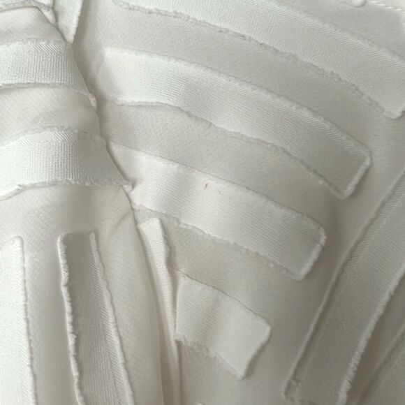 IC by Connie k Women’s Size Large Solid White Asymmetrical 3/4 Sleeve Tunic Top - Picture 11 of 16